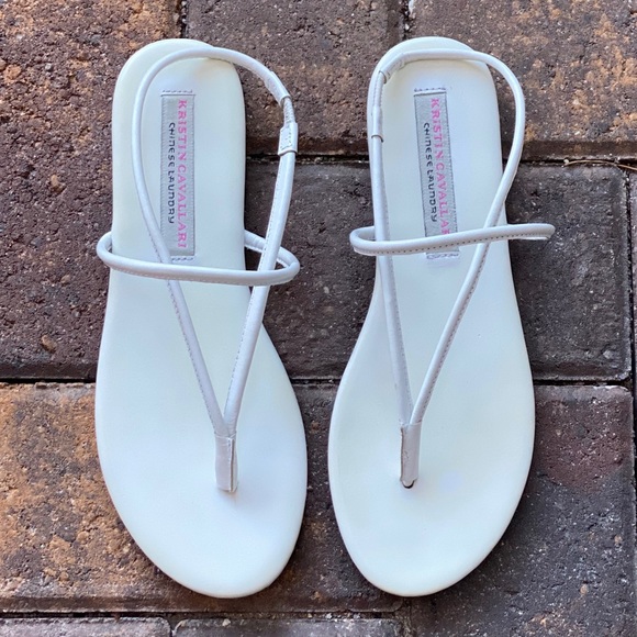 Genuine Leather Thong Flat Sandals by Kristin C - Picture 10 of 13